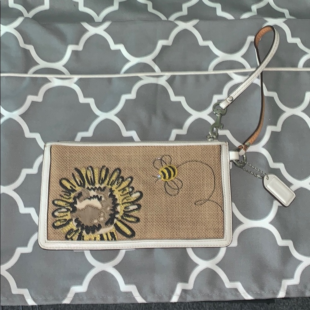Coach Bumblebee Wristlet - Picture 2 of 8